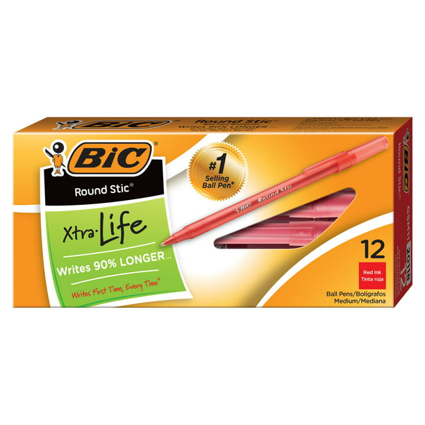 NEW BIC Pens 60 Count pack Xtra-Life Medium Round Ballpoint 1m Blue Ink Stic 6